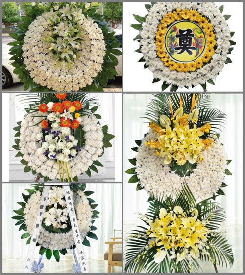 河南南阳新野县歪子镇冯庄村花圈速递